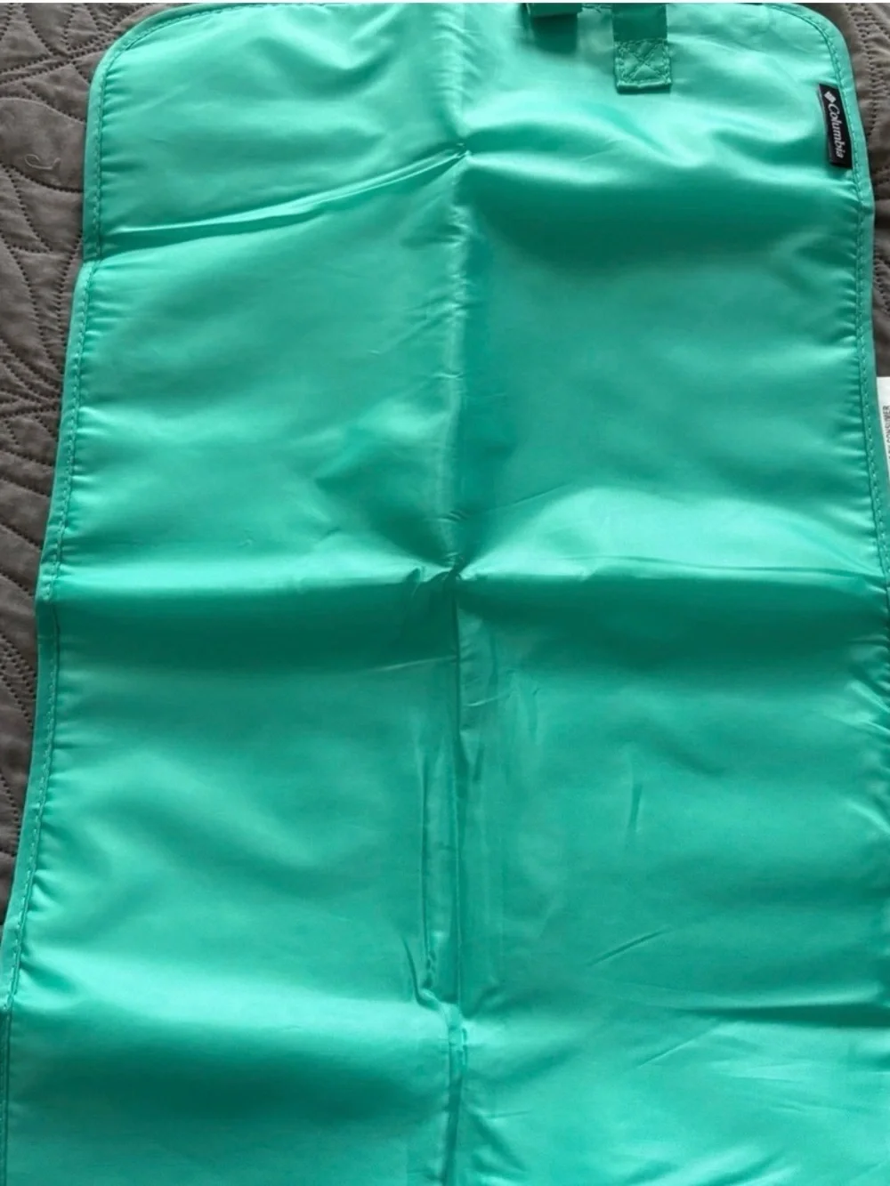 Columbia Black Backpack (diaper bag) with Teal Accents